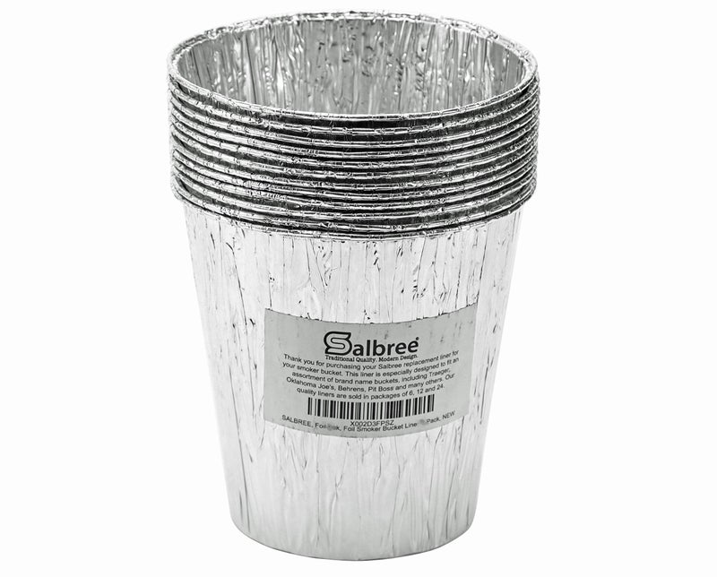 Salbree Smoker Bucket Drip Foil Liner Tray for Catching Grease, Compatible with Traeger, Oklahoma Joe, Pit Boss & Other Grill Bucket Accessories for Pro Pellet Oklahoma Joe's (12pk, 5.75x5.75 inches) - Image 3